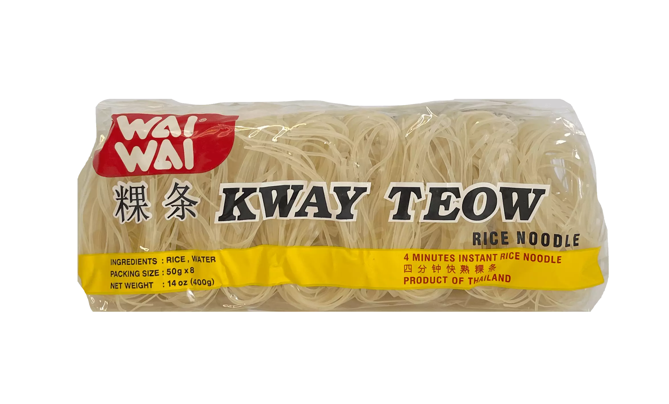 Rice Noodles Kway Teow 400g Wai Wai Thailand