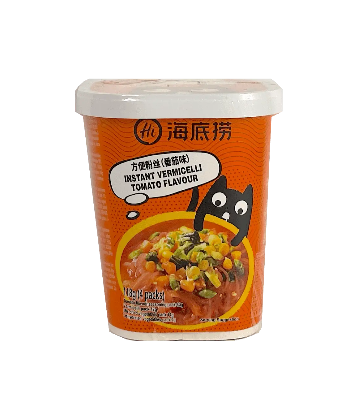 Instant Glass Noodles With Tomato Flavor 118g Haidilao China