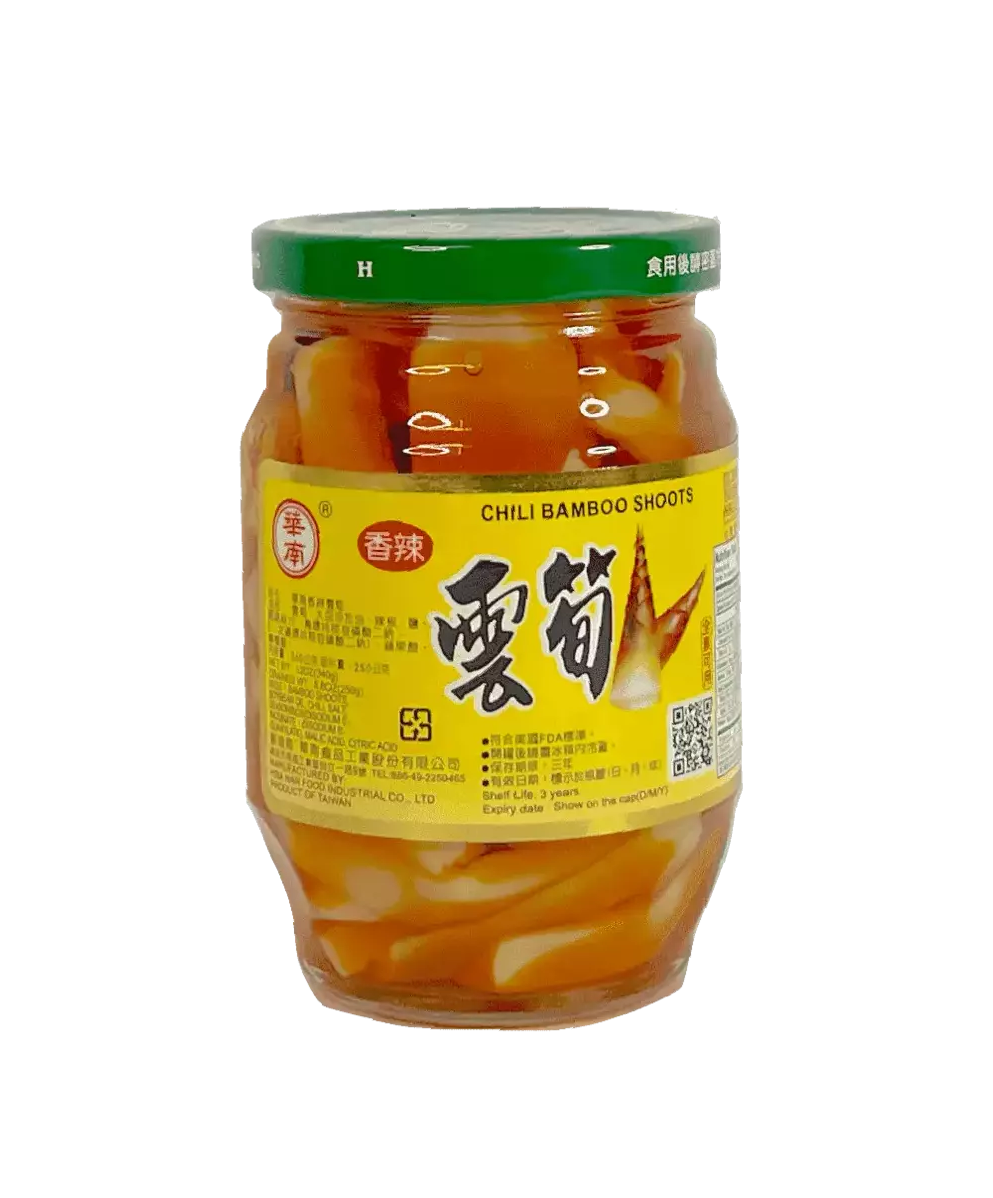 Pickled Bamboo Shoots in Chili Oil 340g Yun Sun Hwa Nan Taiwan