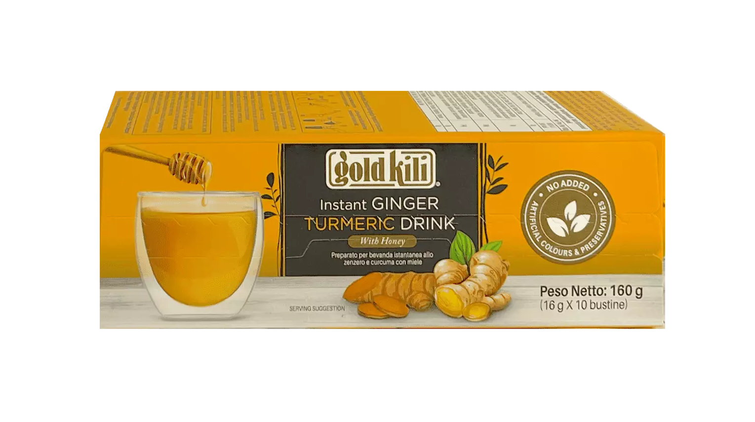 Ginger Turmeric Drink 16gx10st/Package Gold Kili Singapore