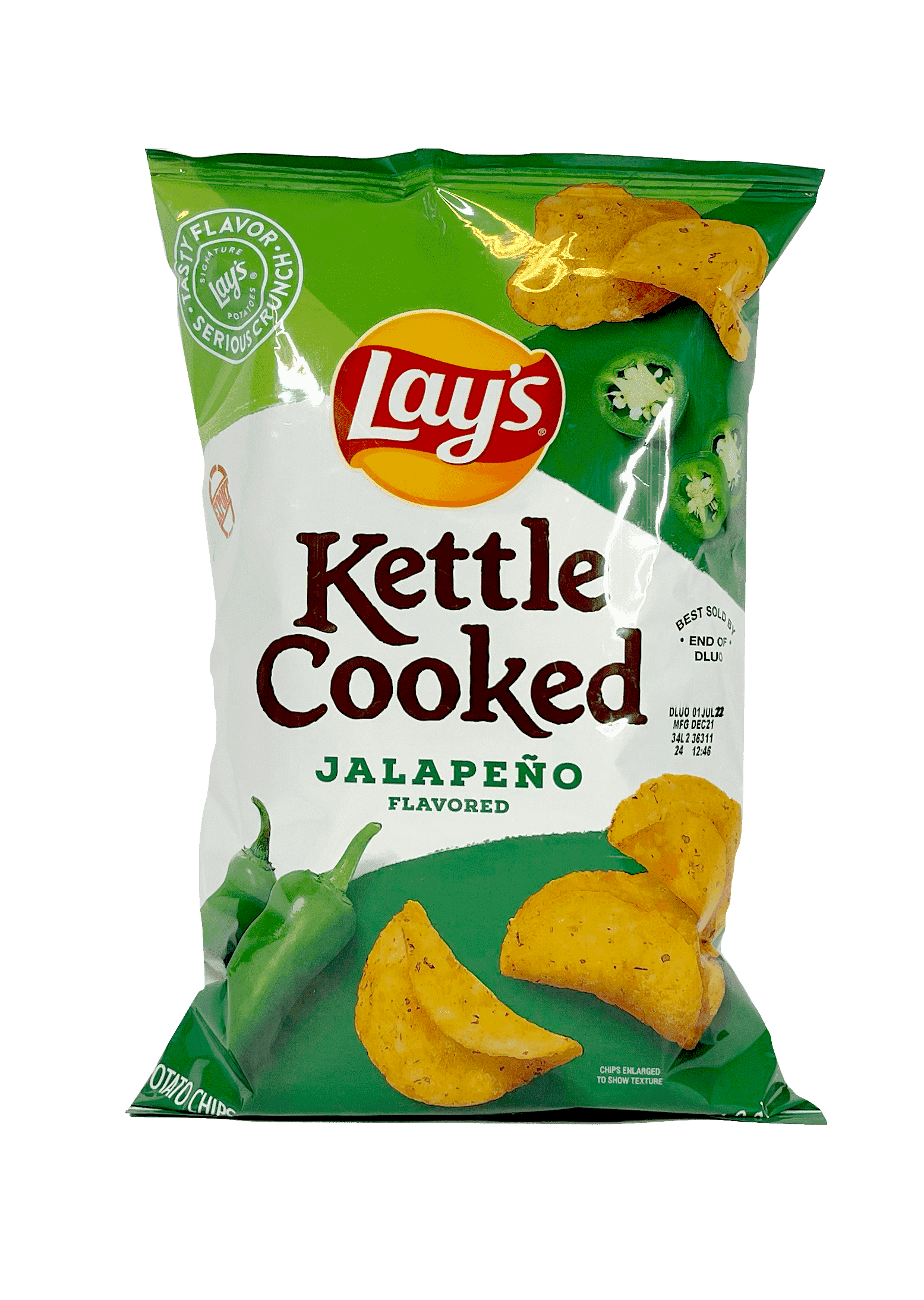 Kettle Cooked Chips Jalapeno Flavour 184g Frito Lays