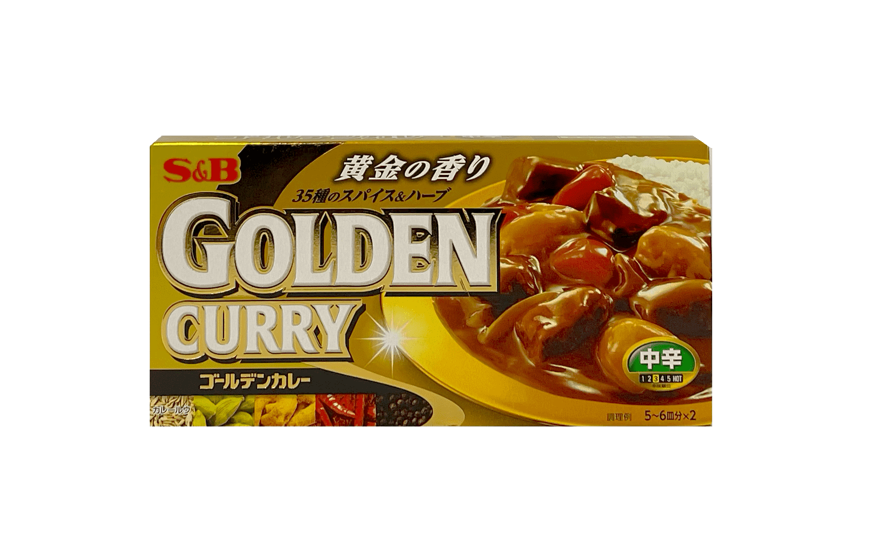 S&B - Golden Curry pimenté doux Amakuchi 92g