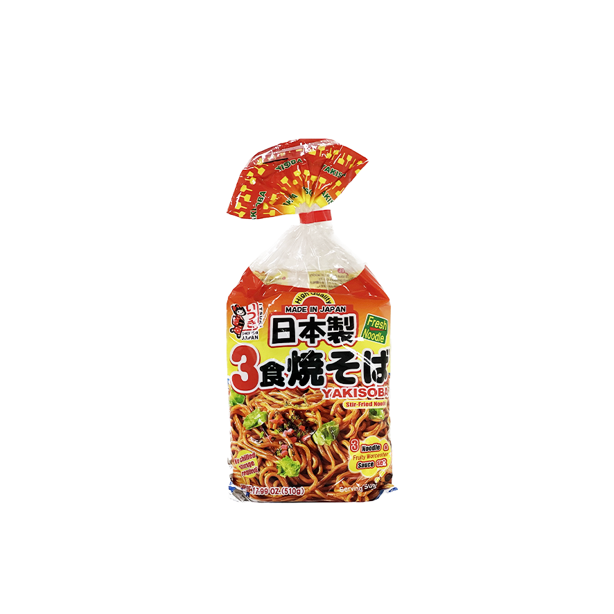 Itsuki 3st YakiSoba Noodle with saoja sauce 510g Japan