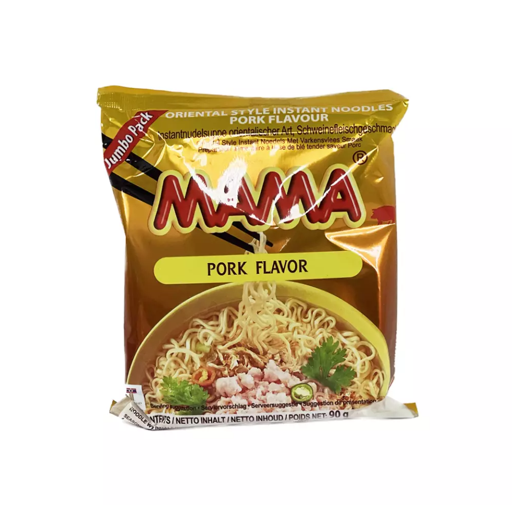 Mama Instant Noodles, Oriental Style, Pork Flavour, Jumbo Pack