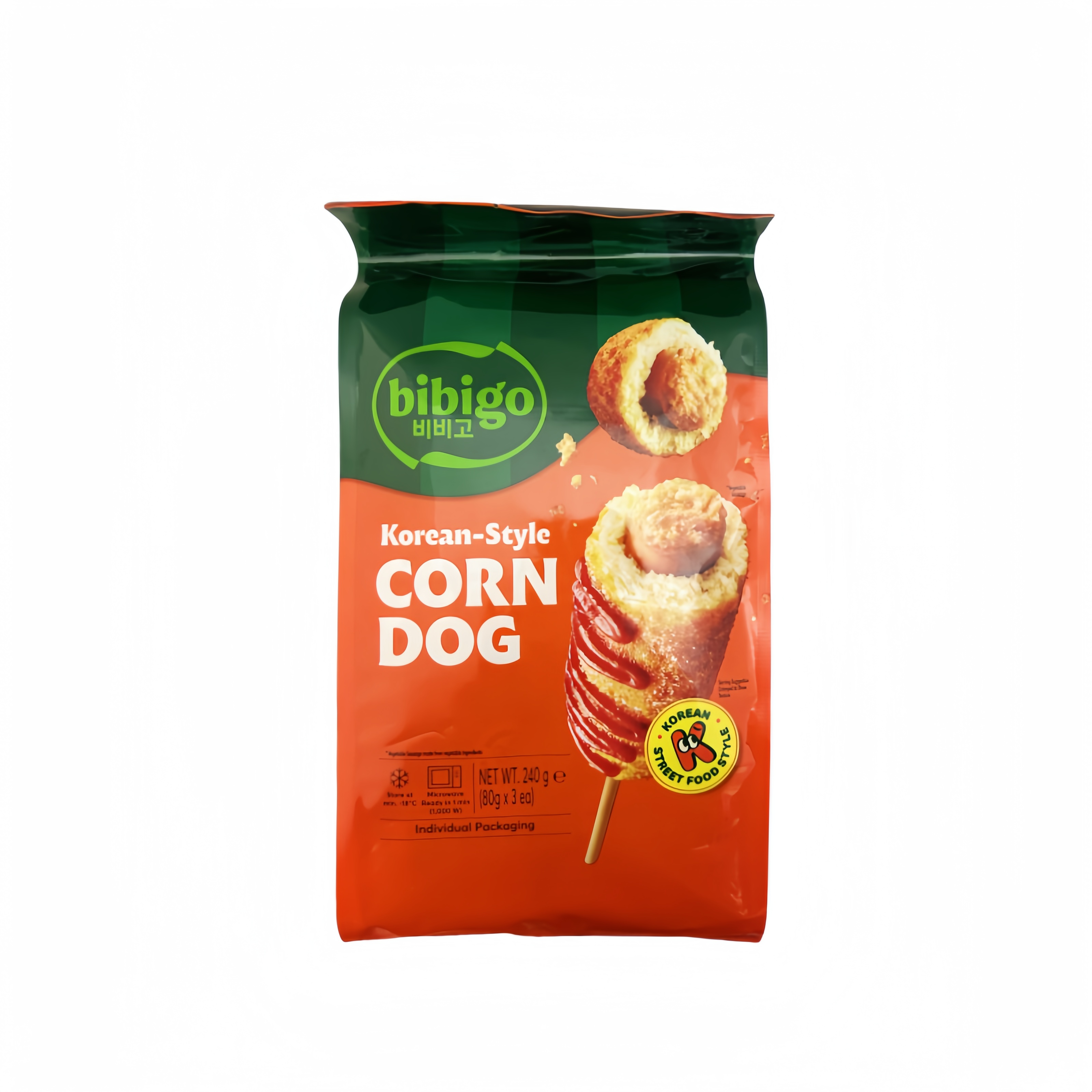 Corn Sausage Korean Style Frozen 240g Bibigo Korea