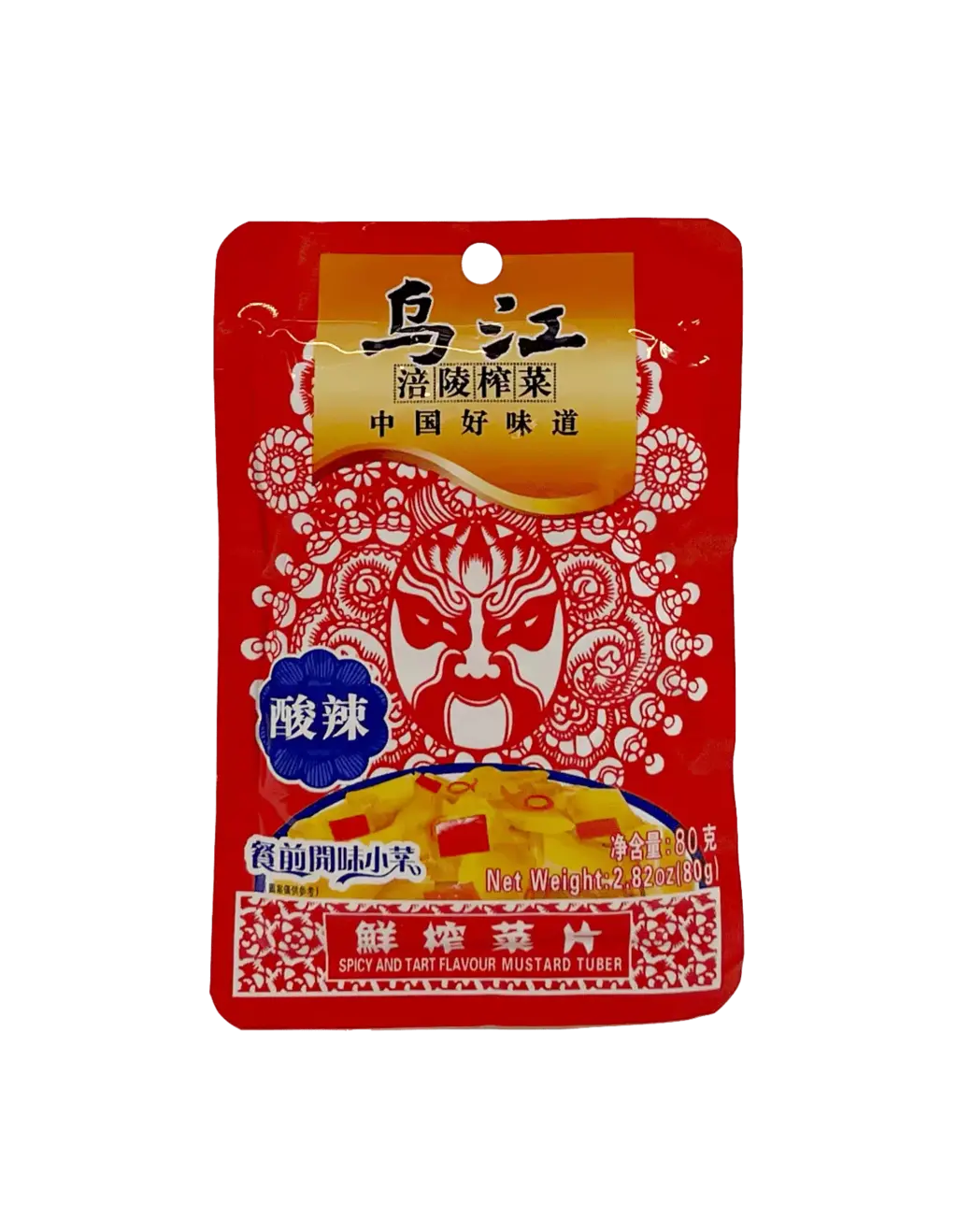 鲜榨菜片 酸辣风味 80g 乌江 中国