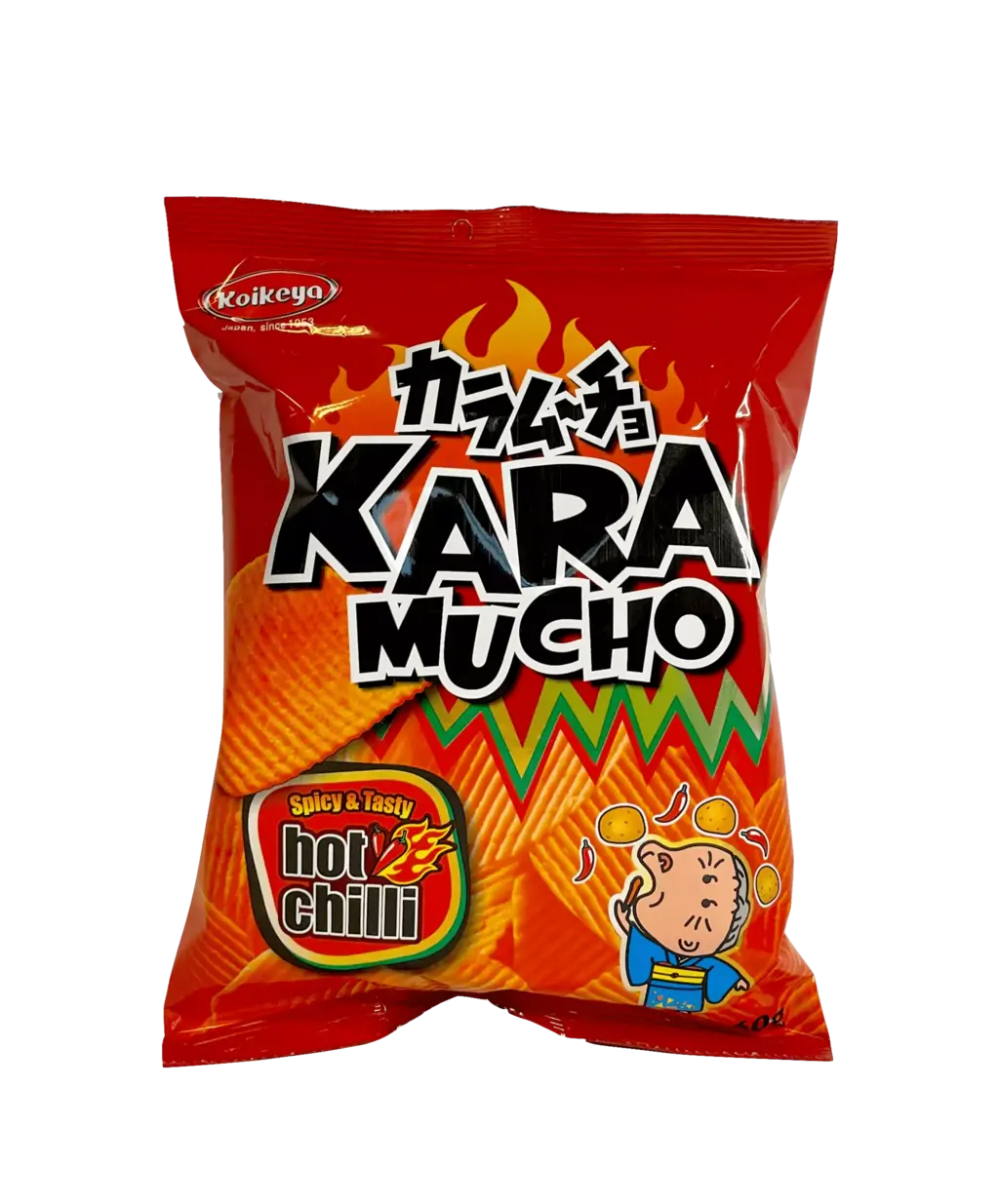 Snacks Chips Karamucho Hot Chili Räfflade 60g Koikeya Japan