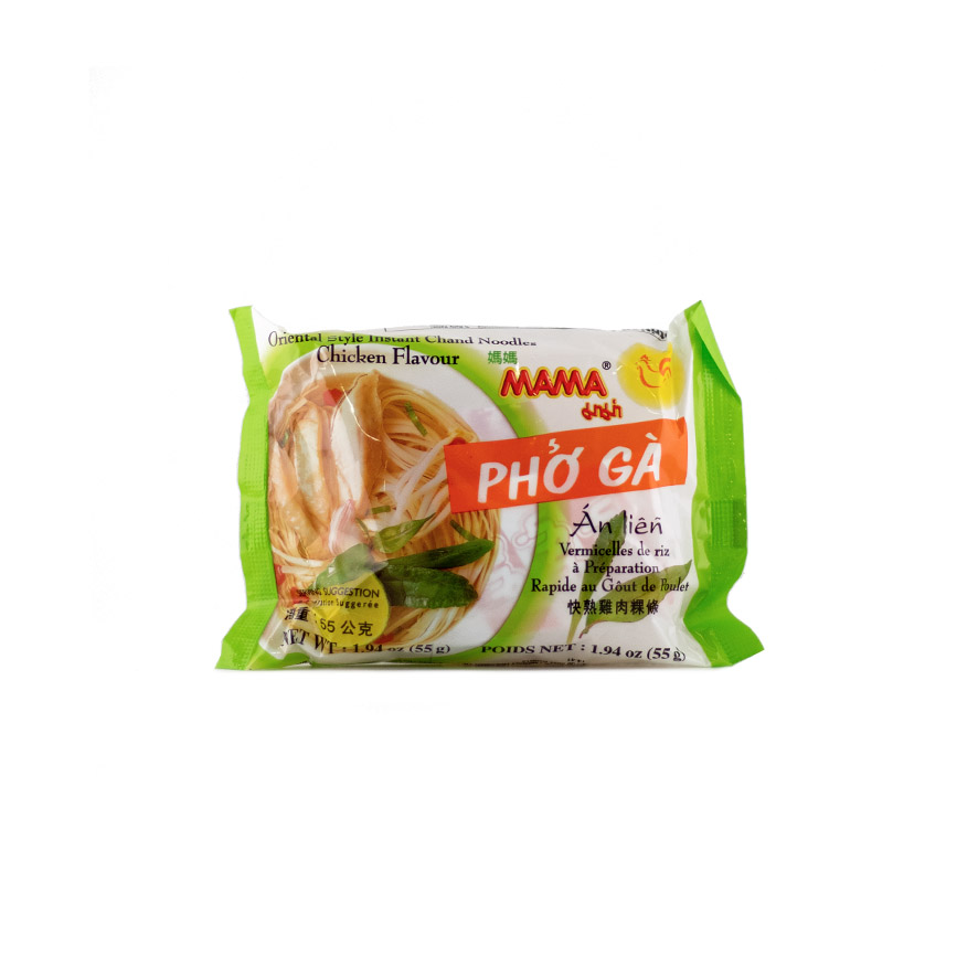 Instant Rice Noodles Chicken Flavor PHO BO  55g Mama