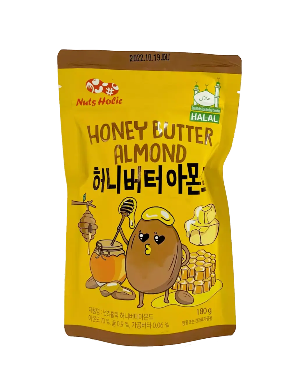 Almond Honey With Butter Flavour 180g Nuts Holic Korea