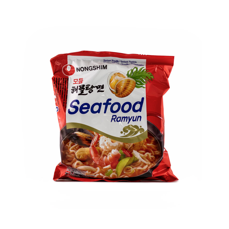 Snabbnudlar Seafood Ramyun 125g Nongshim Korea