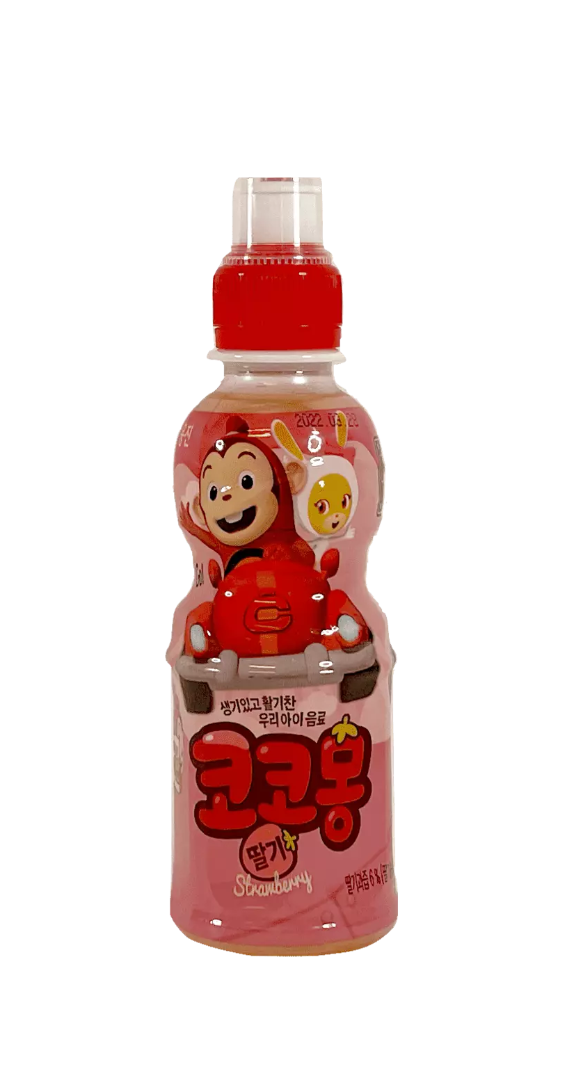 Cocomong 草莓果汁饮料 200ml Woongjin 韩国