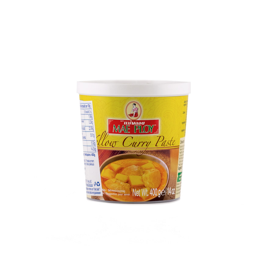 Best Before:2022.09.30 Yellow Curry Paste 400g Mae Ploy Thailand