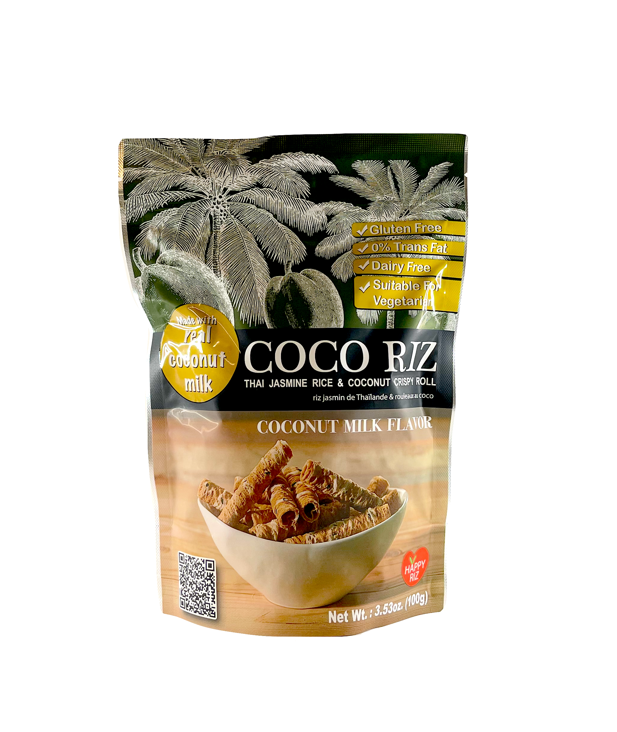 Crispy Coconut Roll 100g - Cocoriz Vietnam