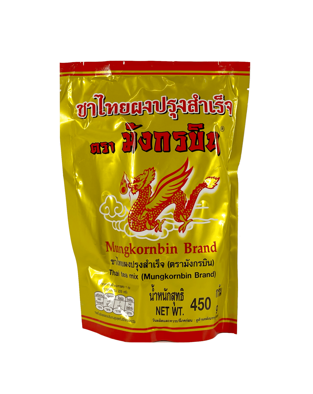 Thai Tea Mix, Gold Bag 450g Mungkornbin Thailand