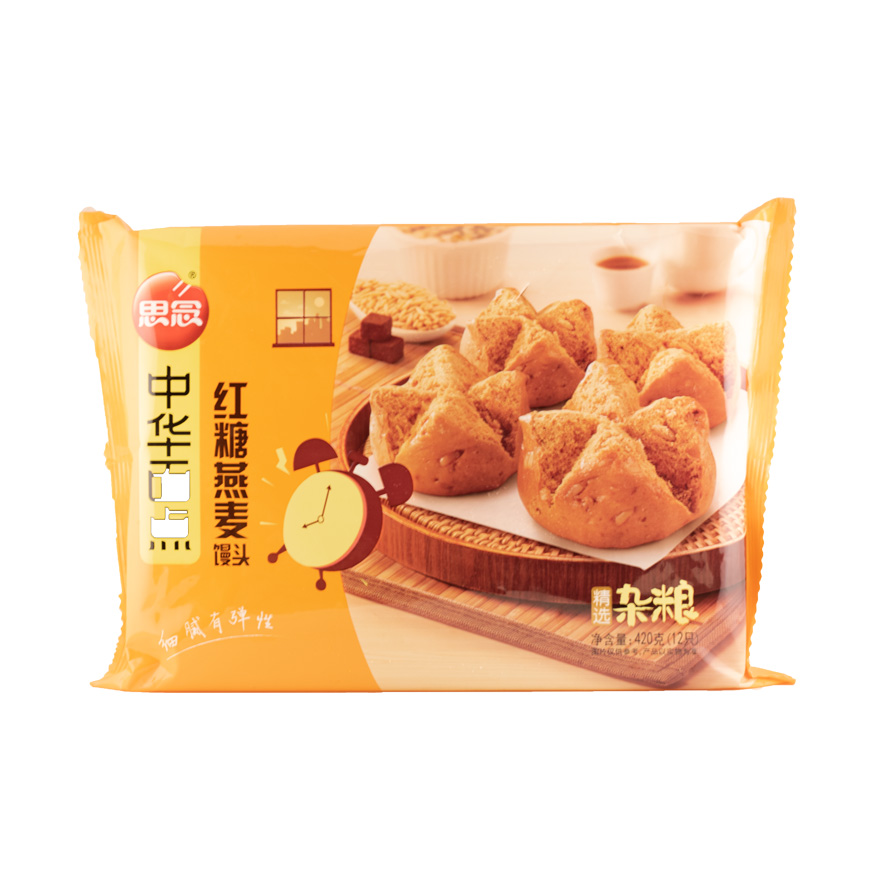 Steamed Bread With Brown Sugar / Oats 420g HTYMMT SN China