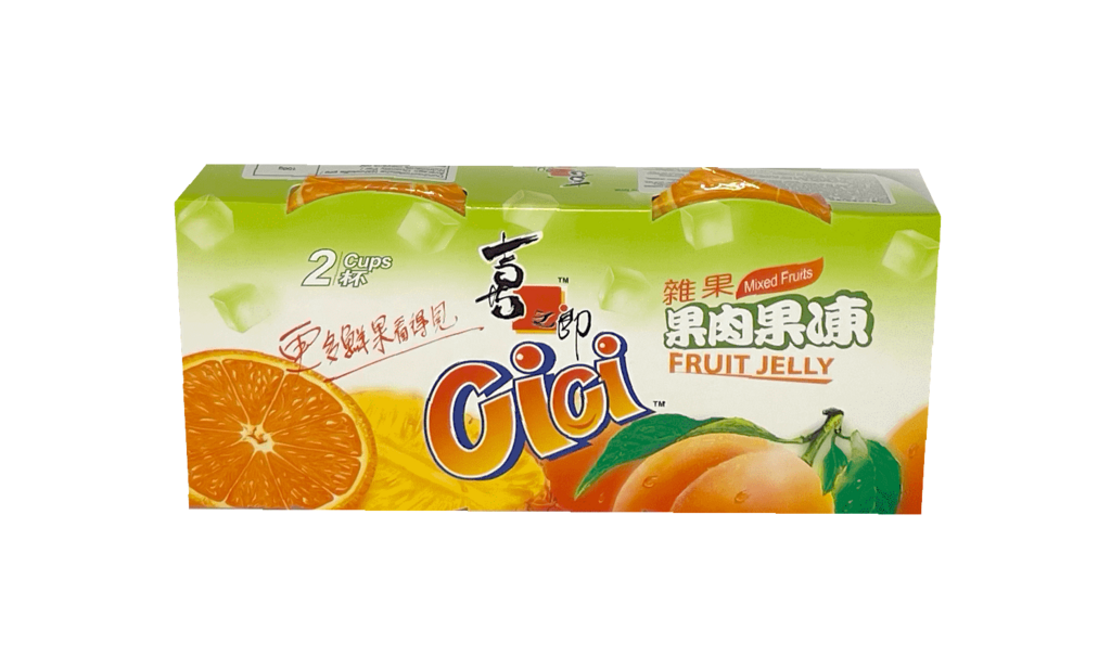 2 Koppar Gelé Mix frukt Smak 200gx2st/pkt XZL Kina