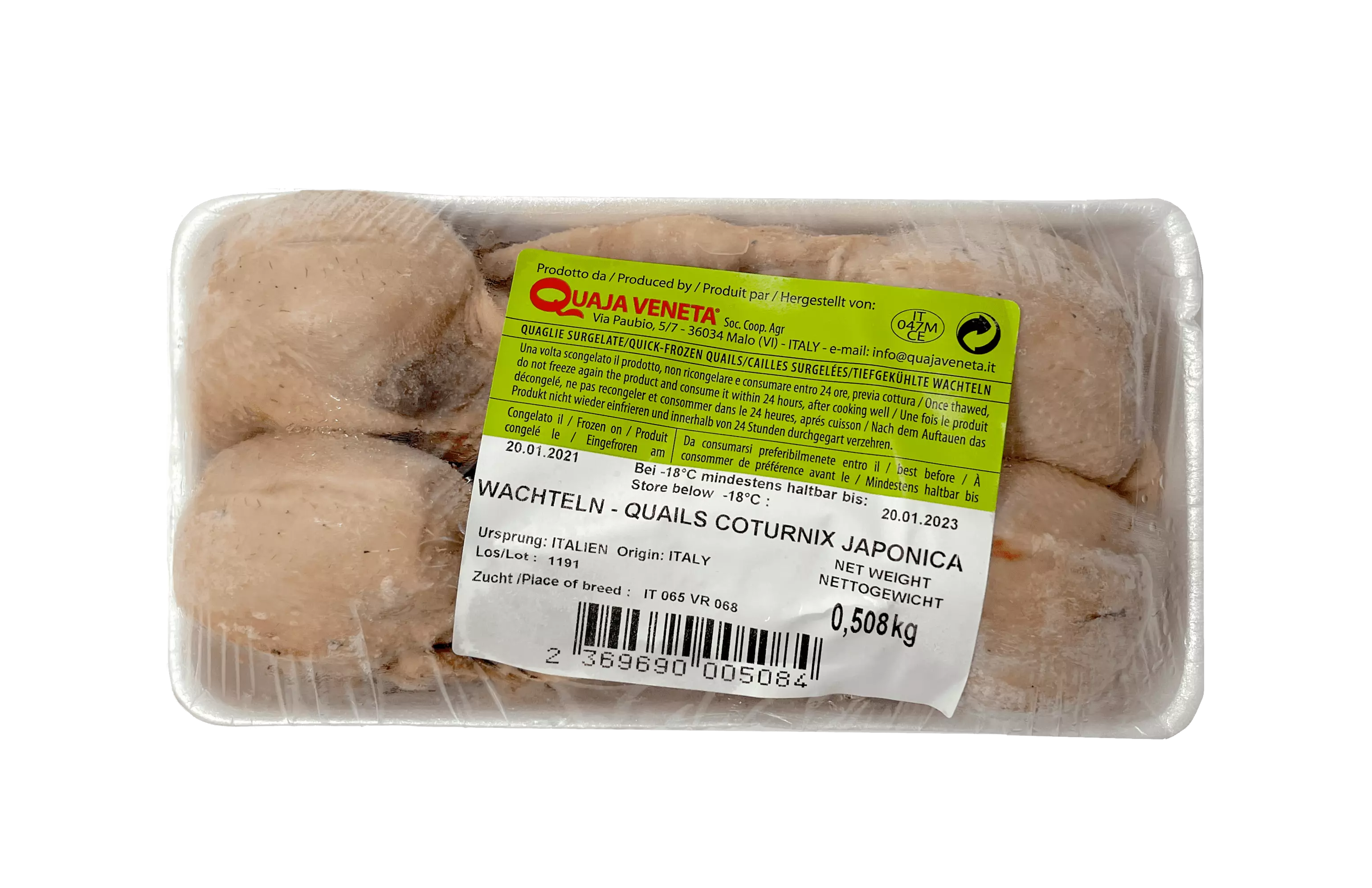 Fryst Vaktlar 4st/Förp France