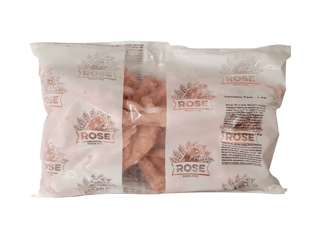 Frozen Chicken Feet 1kg Rose Denmark
