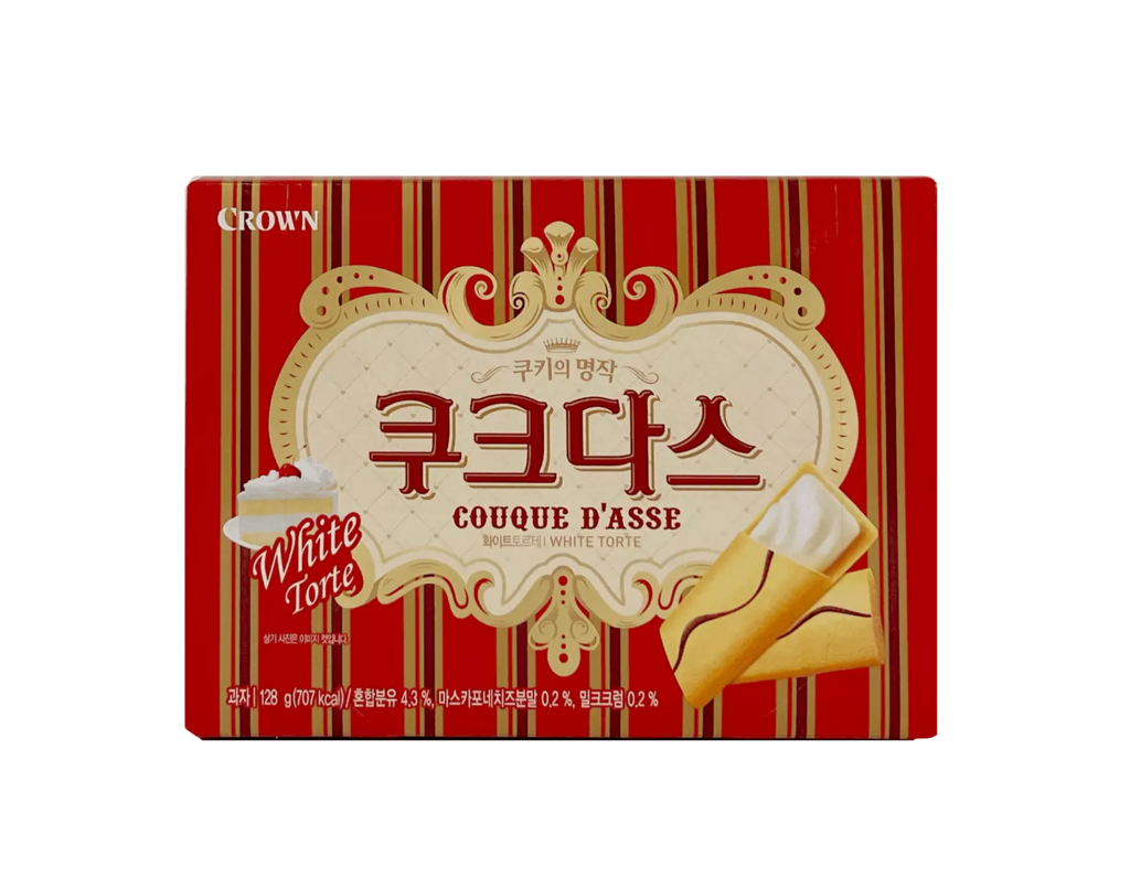 Kakor - White Torte Smak 128g Couque Dasse Crown Korea