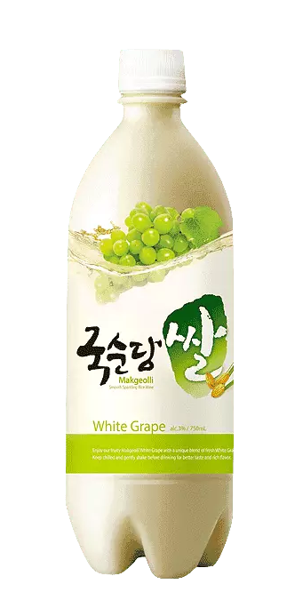 Rice Makgeolli Alc 3% White Grape 750ml Kooksoondang Korea