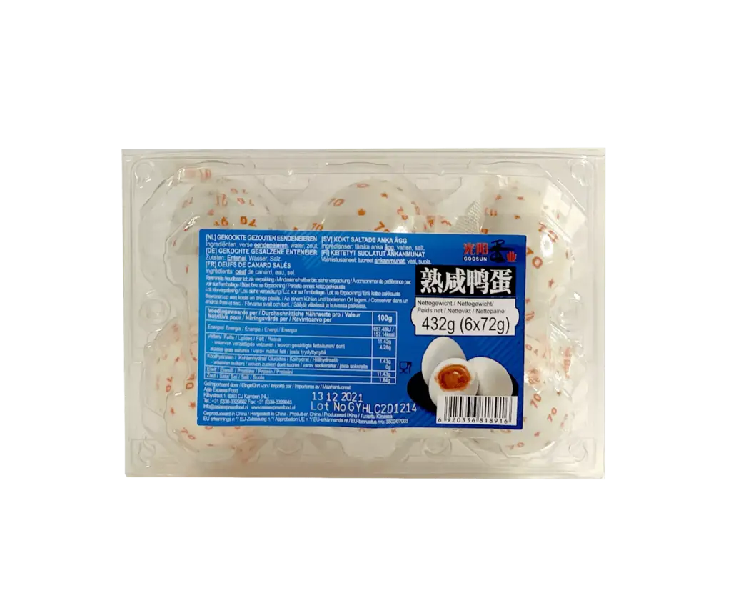 Duck Egg Salted 432g Yellow Label, GOOSUN China