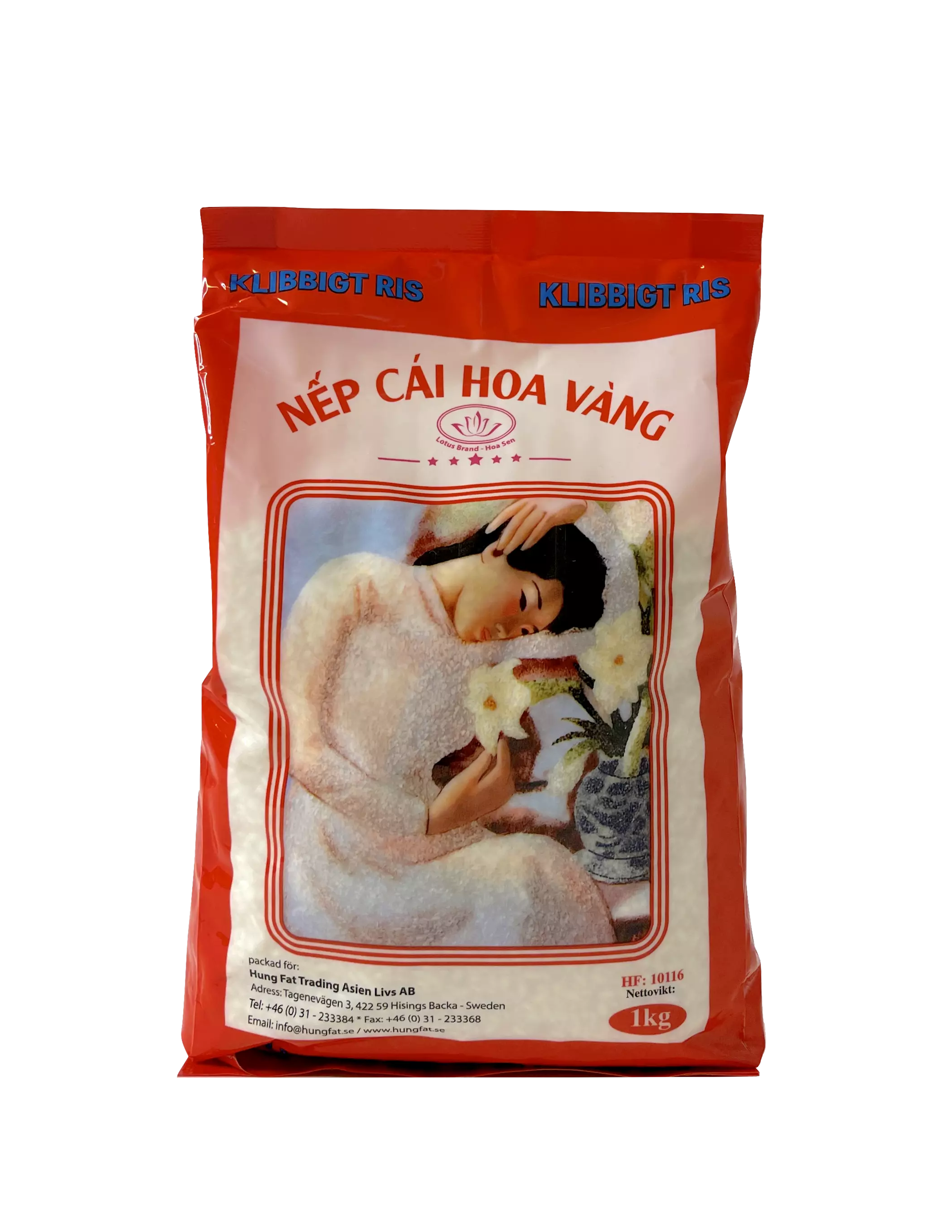 Klibbigt Ris Rund 1kg Vietnam