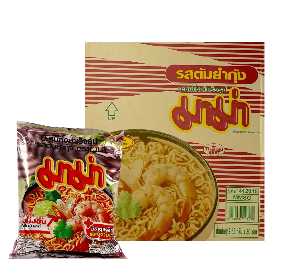 Instant noodles TomYum Shrimp Broth 55gx30pcs / Krt Mama Thailand