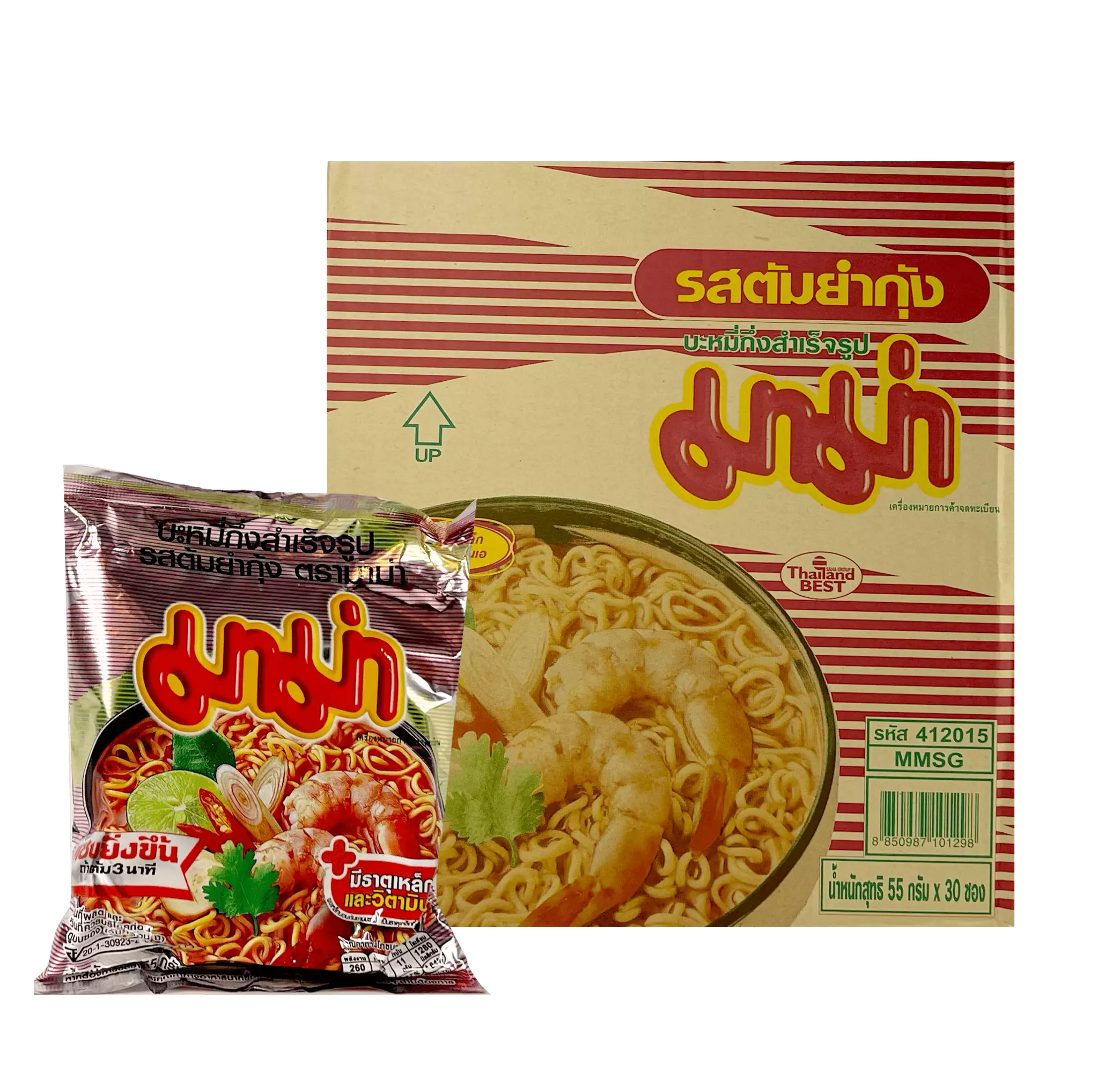 Instant noodles TomYum Shrimp Broth 55gx30pcs / Krt Mama Thailand