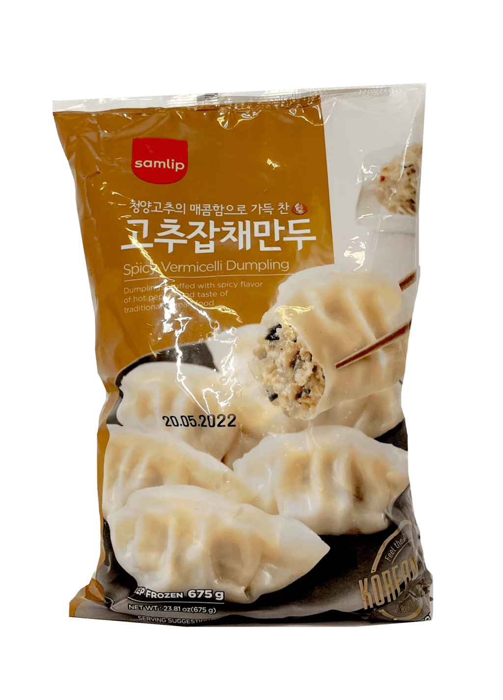 Dumpling Spicy/Glasnudlar 675g Samlip Korean