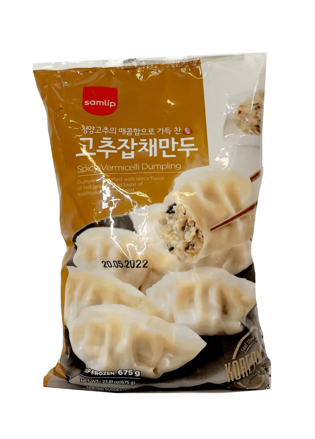 Dumpling Spicy / Glass Noodles Frozen 675g Samlip Korean