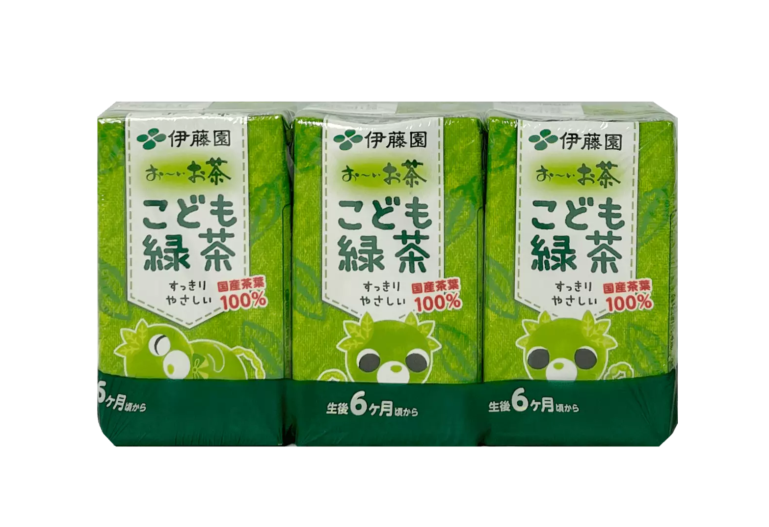 Dryck Grönt Te 125mlx3st/Förp Itouen Kids Japan