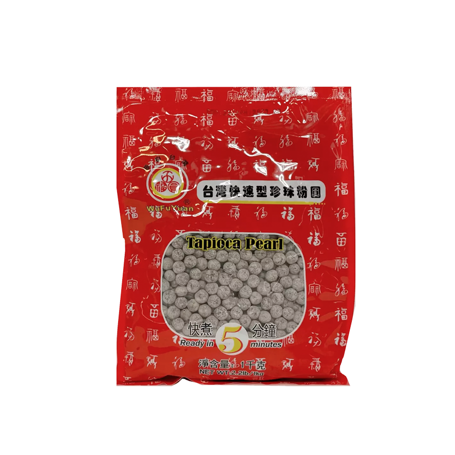 Tapioca Beads Black / L 1000g Wu Fu Yuan China