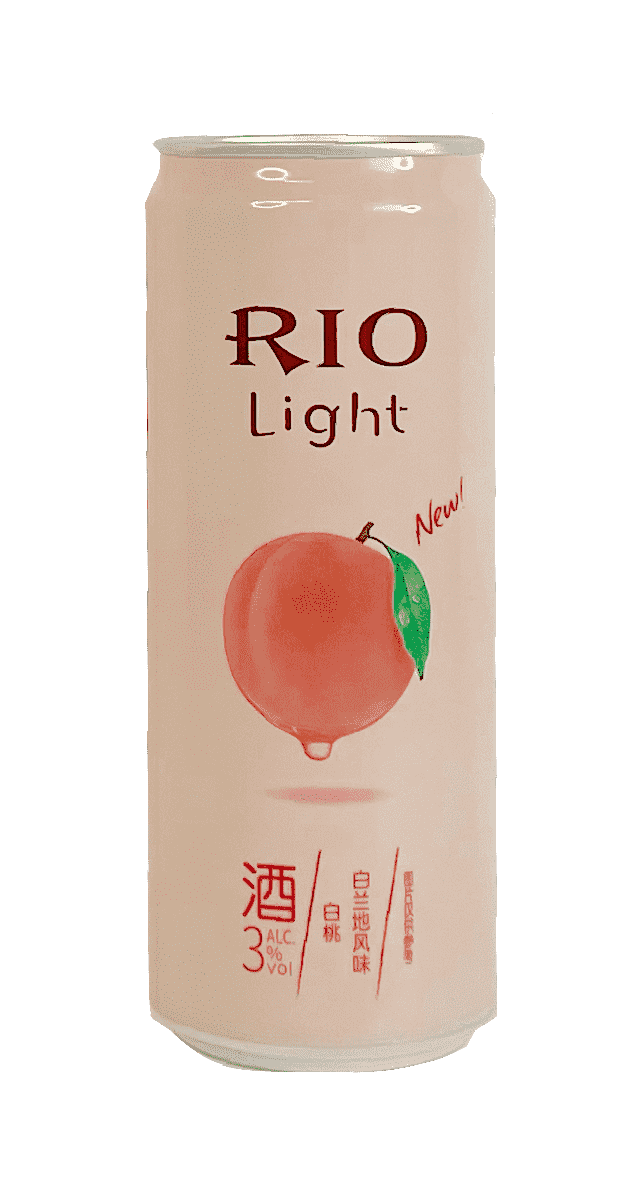 Drink Cocktail Light Peach/Brandy Flavour 3% 330ml Rio