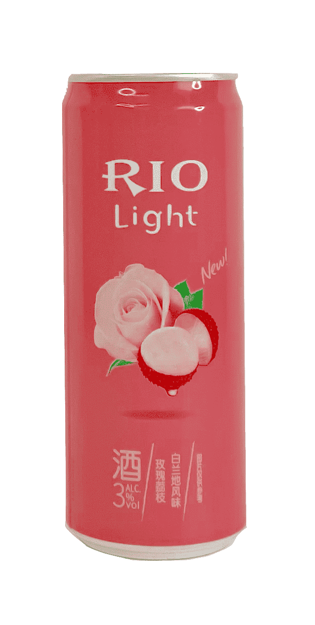 Drick Cocktail Light Rose Lychee/Brandy Flavour 3% 330ml Rio