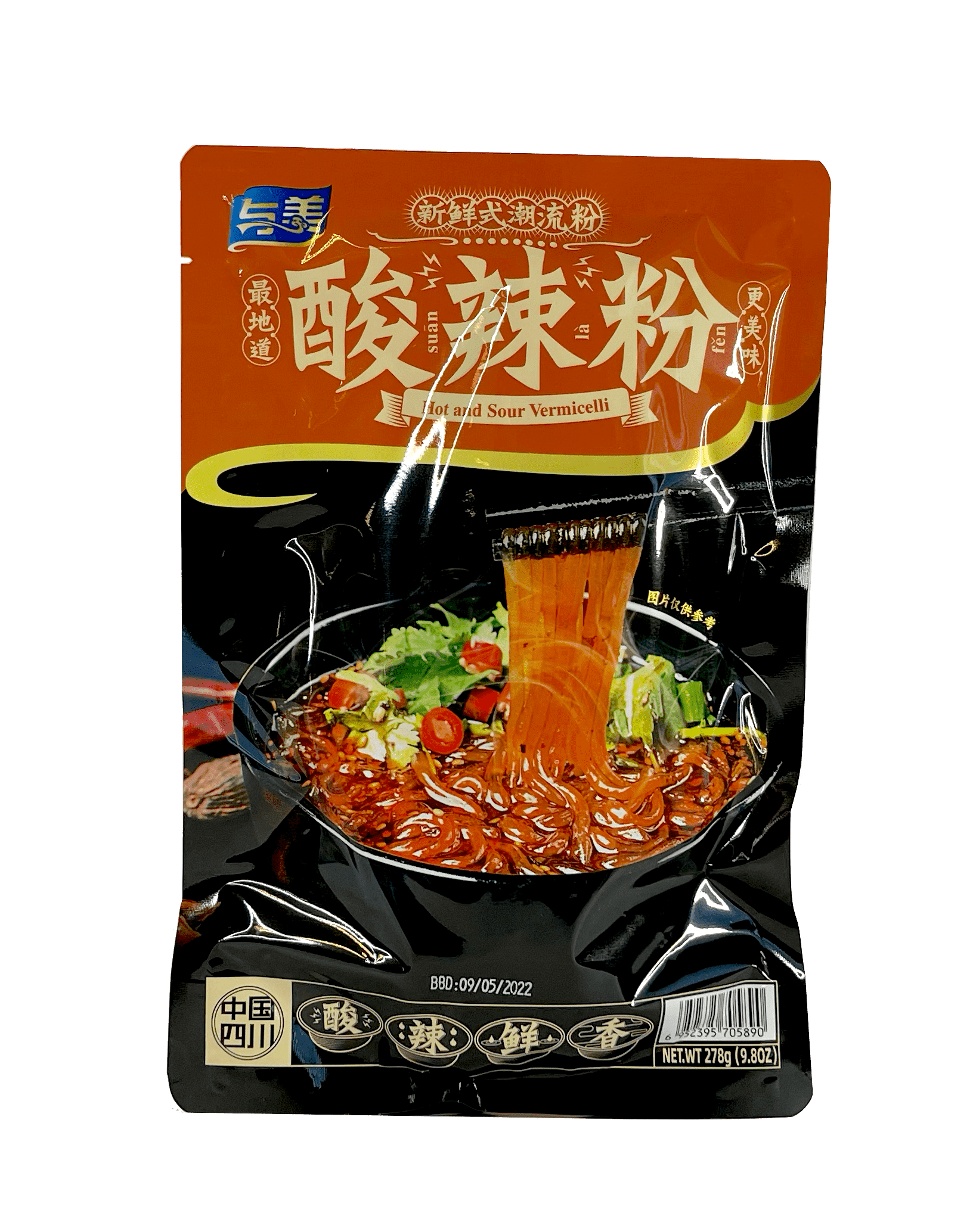 Noodles Vermicelli Hot / Sour 278g Yumei China