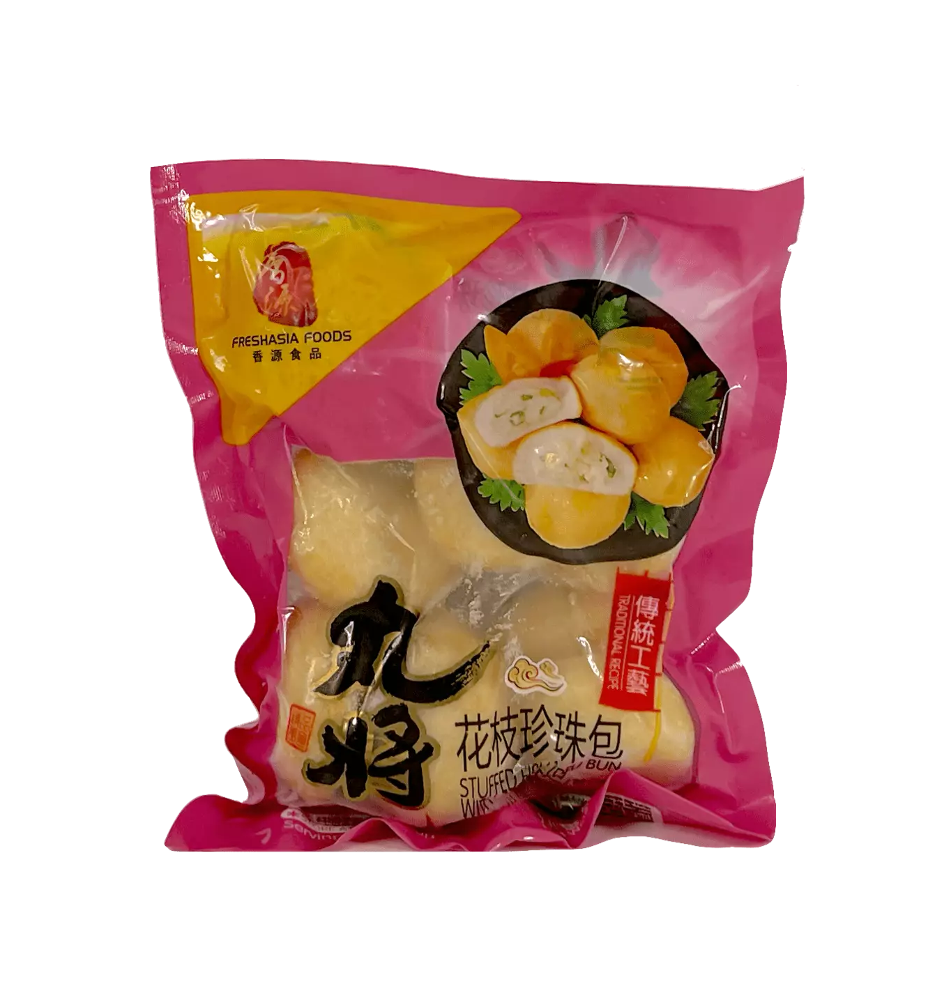 Fylld fisk Tofu Med Bläckfisk Fryst 200g WJ Freshasia Kina