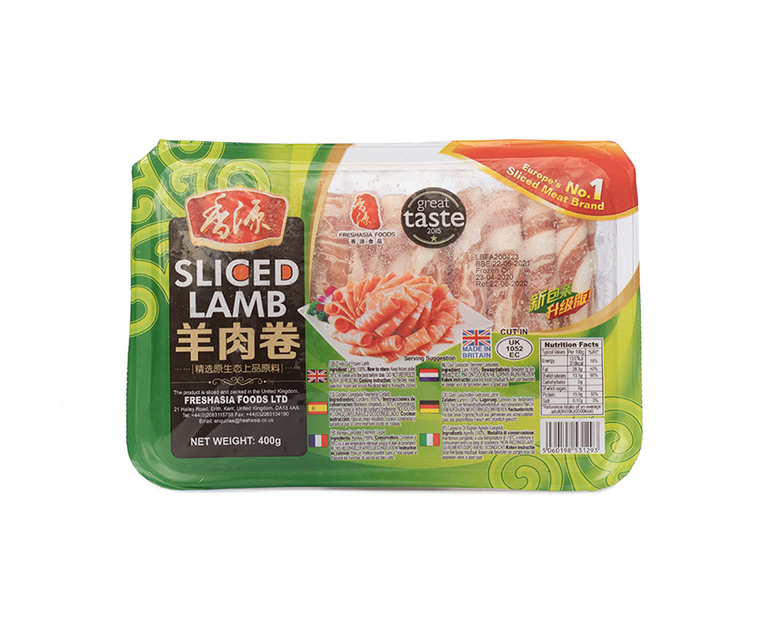 Lamb Slices For Hotpot/Grill/Wok 400g Freshasia Food UK