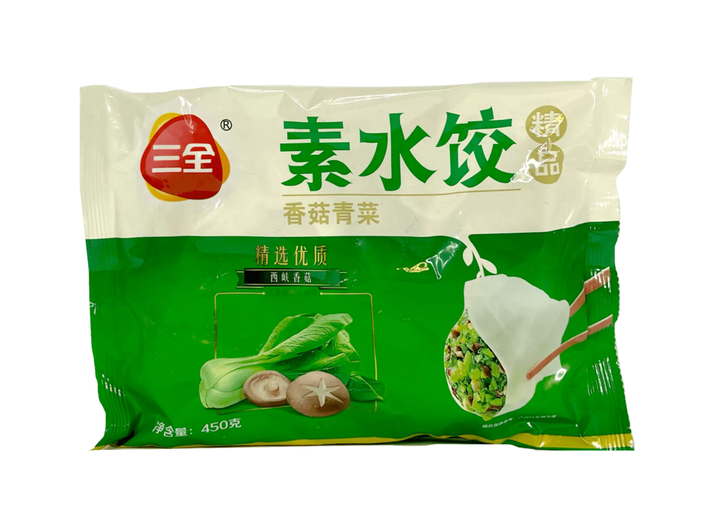 素水饺 香菇青菜 450g 三全