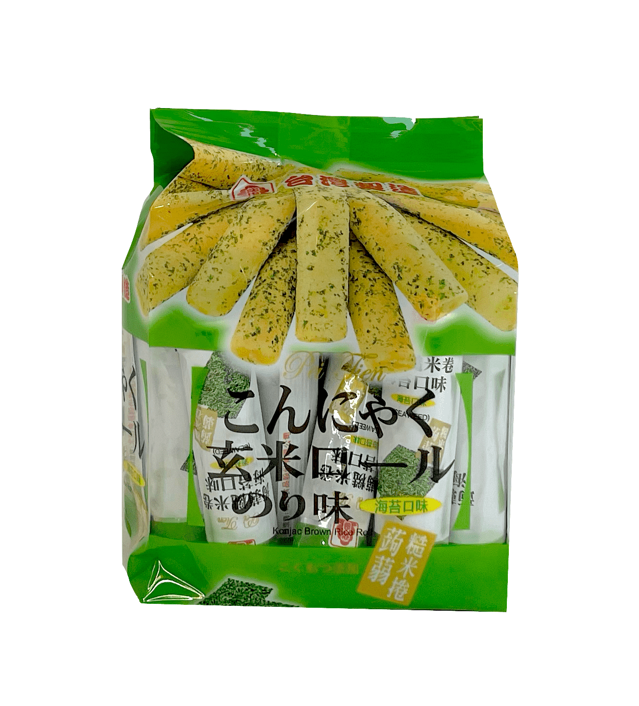 零食 海苔味糙米卷 160g 培田 台湾