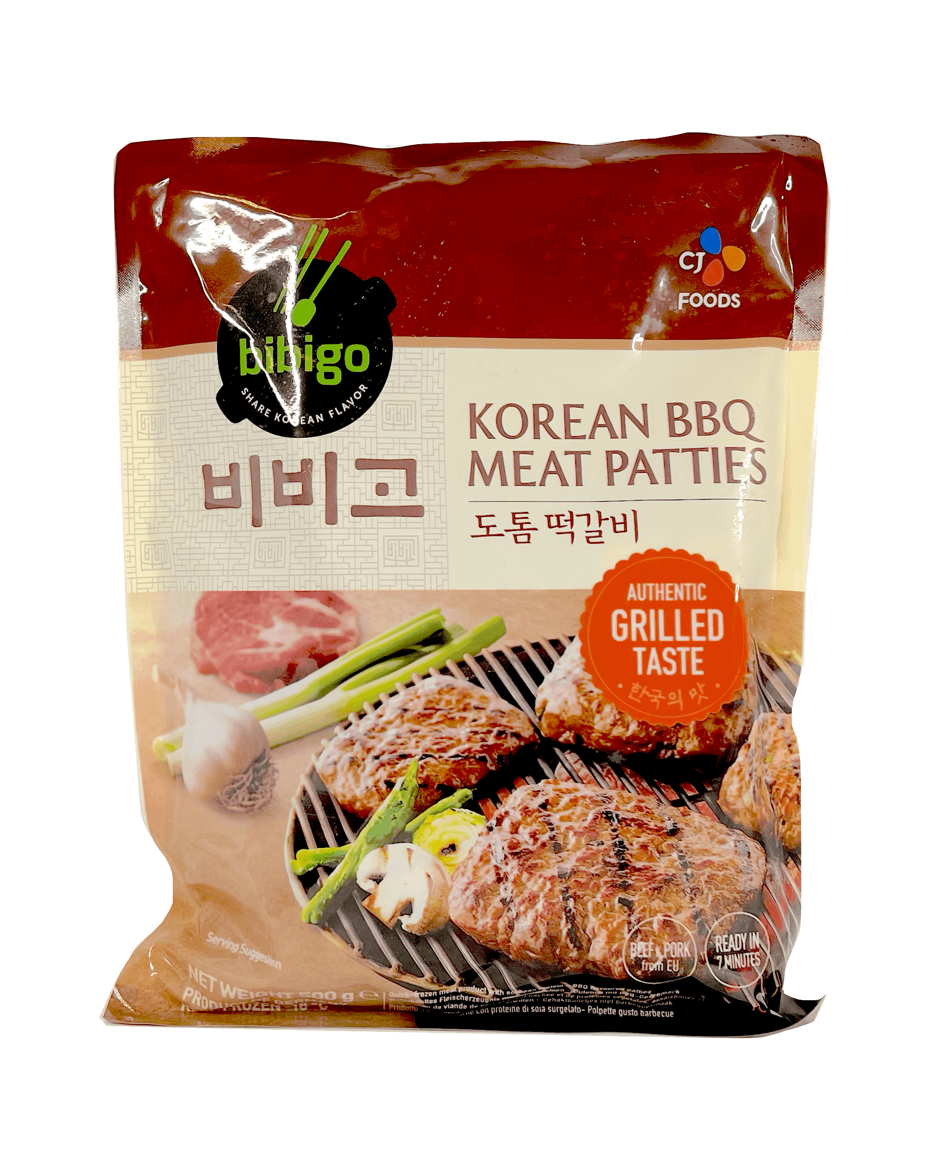 Meat Patties Med Koreansk BBQ Smak Fryst 500g Bibigo