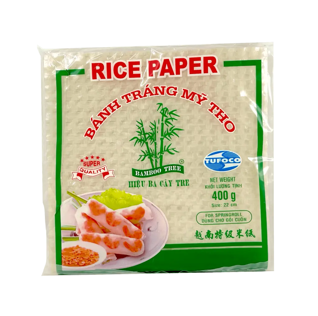 Rice Paper Square 22cm 400g Bamboo Tree Vietnam