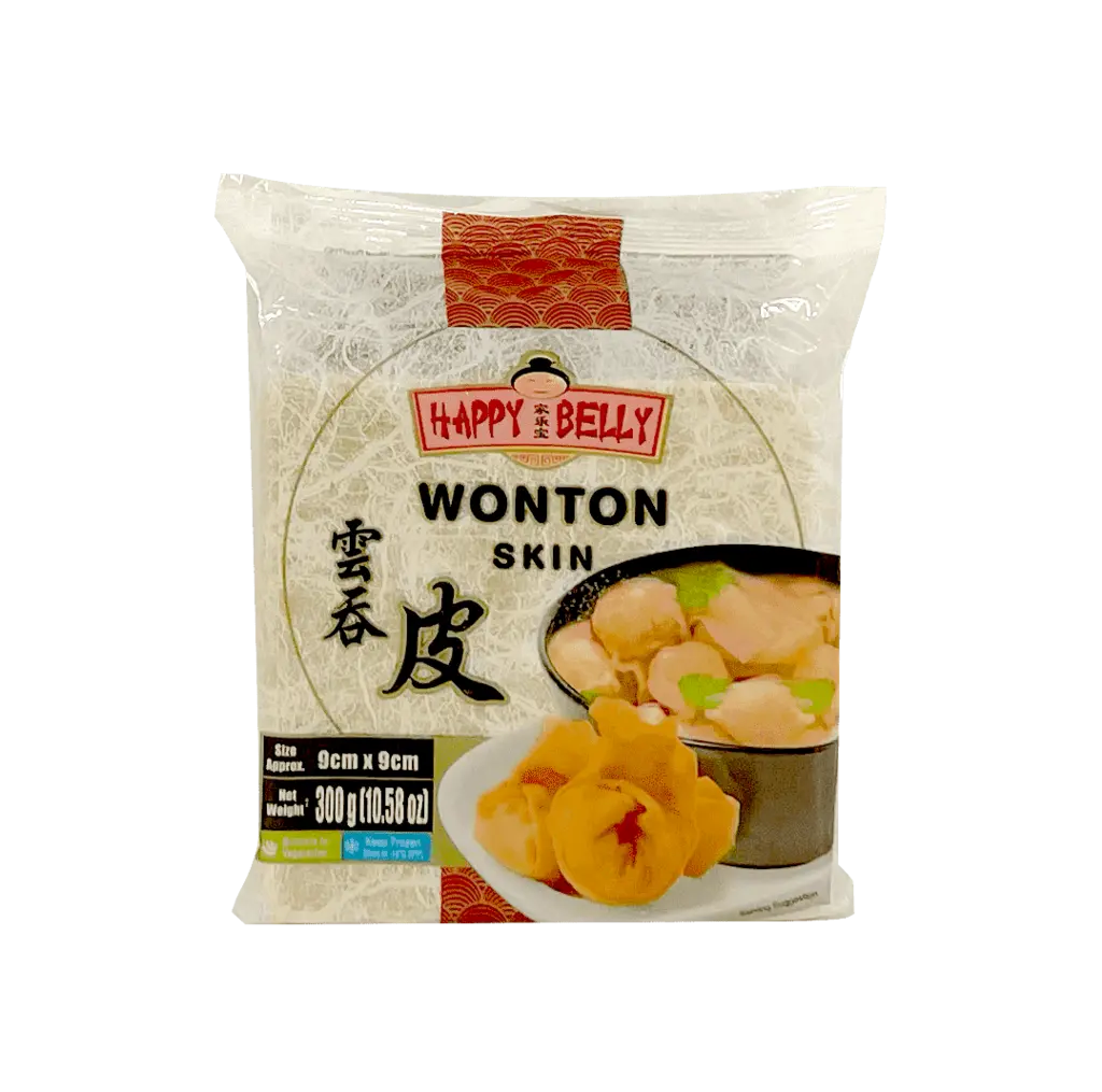 云吞皮 9cm 冷冻 300g Happy Belly 荷兰
