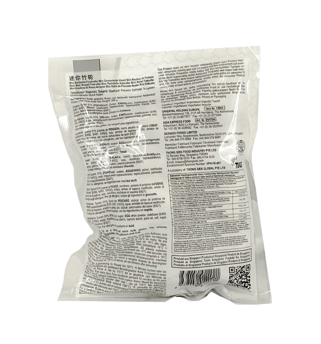 Mini Chikuwa Frozen 200g Dodo  Singapore