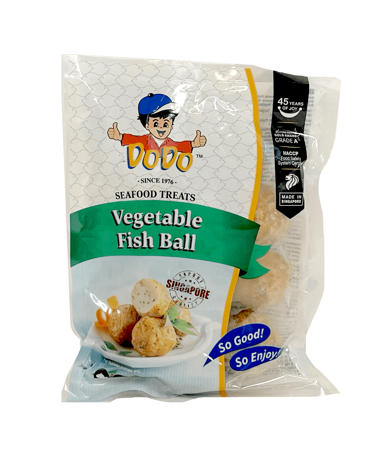 Vegetabiliska fiskbollar Frysta 200g Dodo Singapore