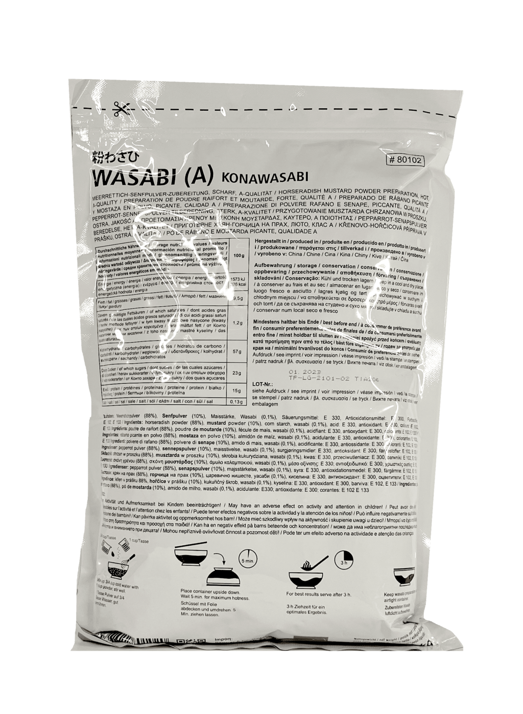 Wasabi Powder 1kg Globe Gourmet