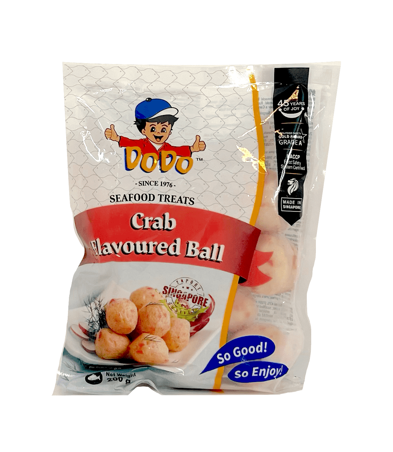 Crab Flavoured Balls Frozen 200g Dodo Singapore