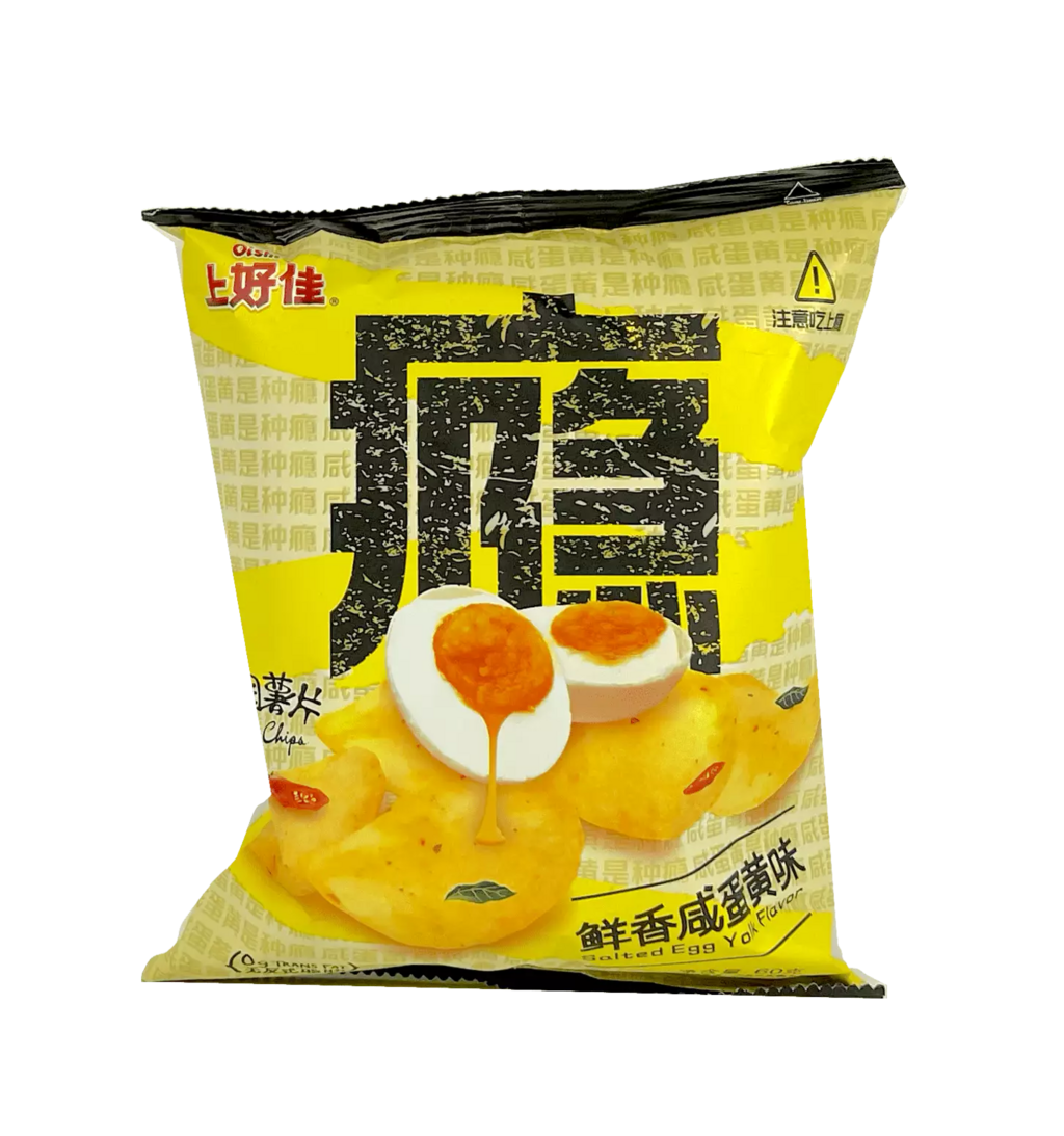 Snacks Potato Chips With Salted Egg Yolk Flavour 60g Oishi China