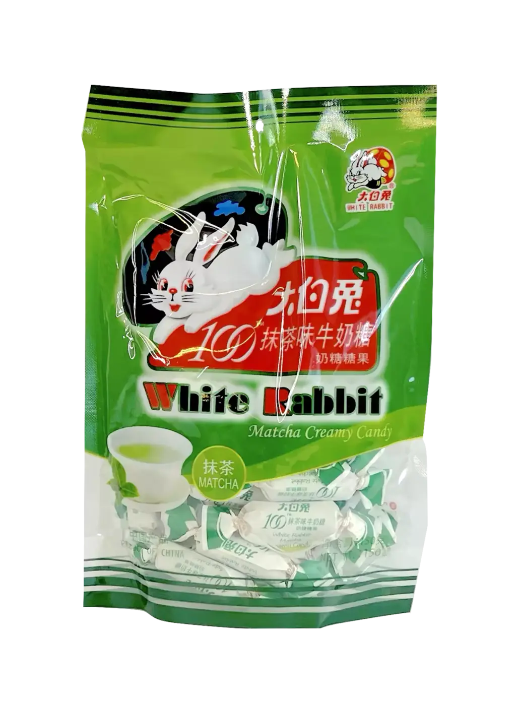 Godis Matcha/Kräm Smak 150g White Rabbit Kina