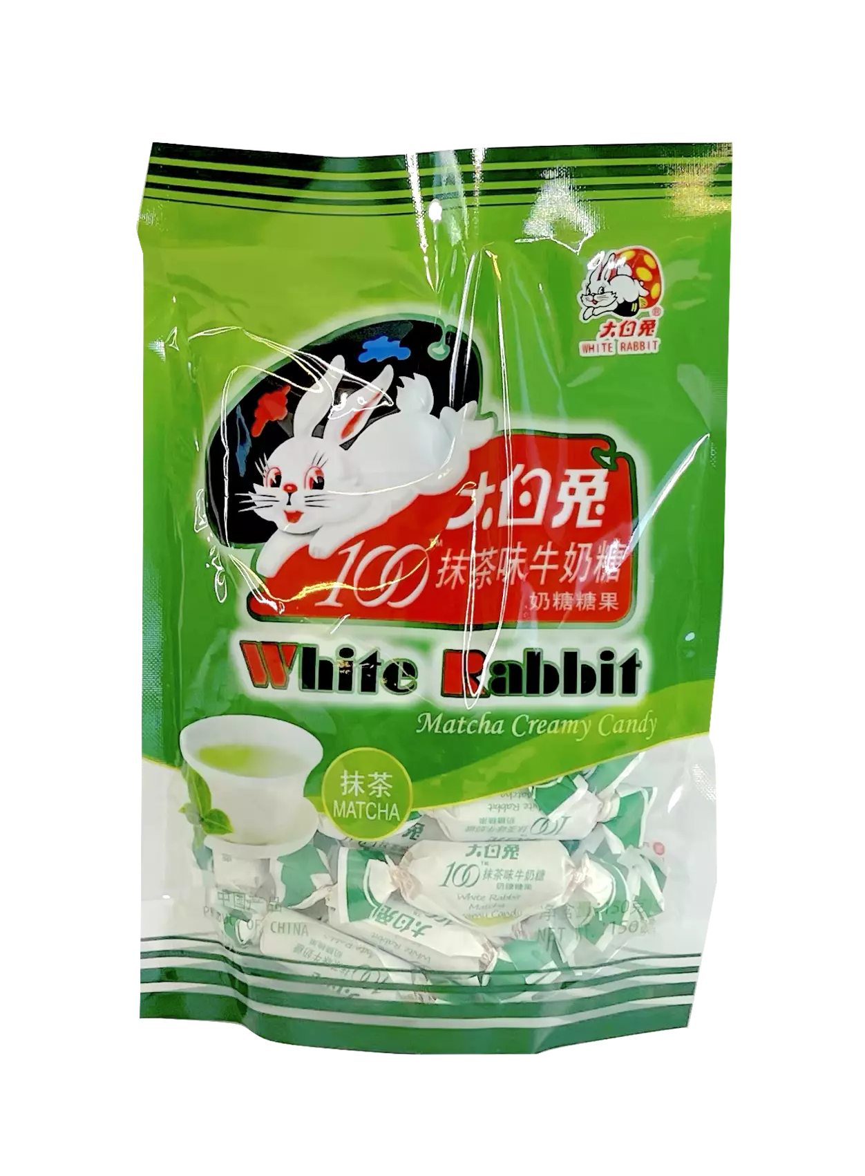 Godis Matcha/Kräm Smak 150g White Rabbit Kina