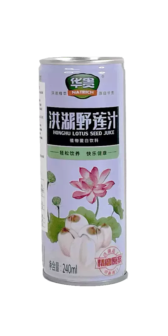 Lotusfröjuice 240ml Hong Hu Nong Jia Kina